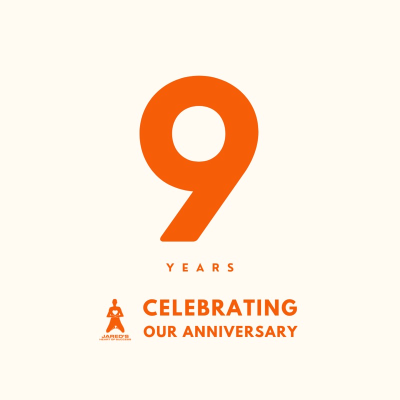 celebrating 9 years anniversary